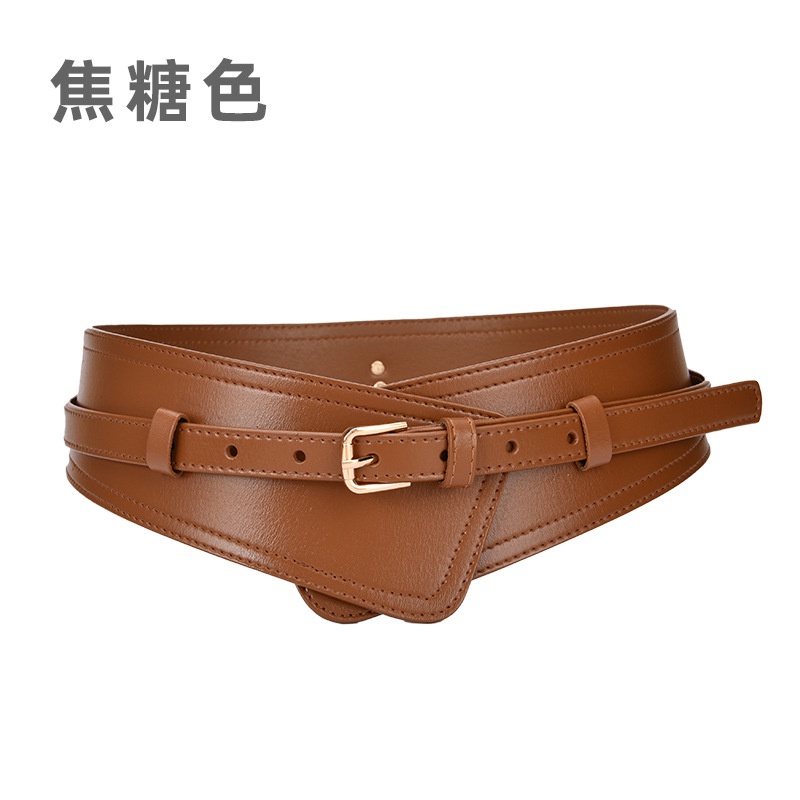 Thắt lưng nữ kiểu mới thắt lưng hợp kim thắt lưng thắt lưng rộng phối bên ngoài thắt lưng nữ trang trí cao cấp dễ phối thắt lưng gm408