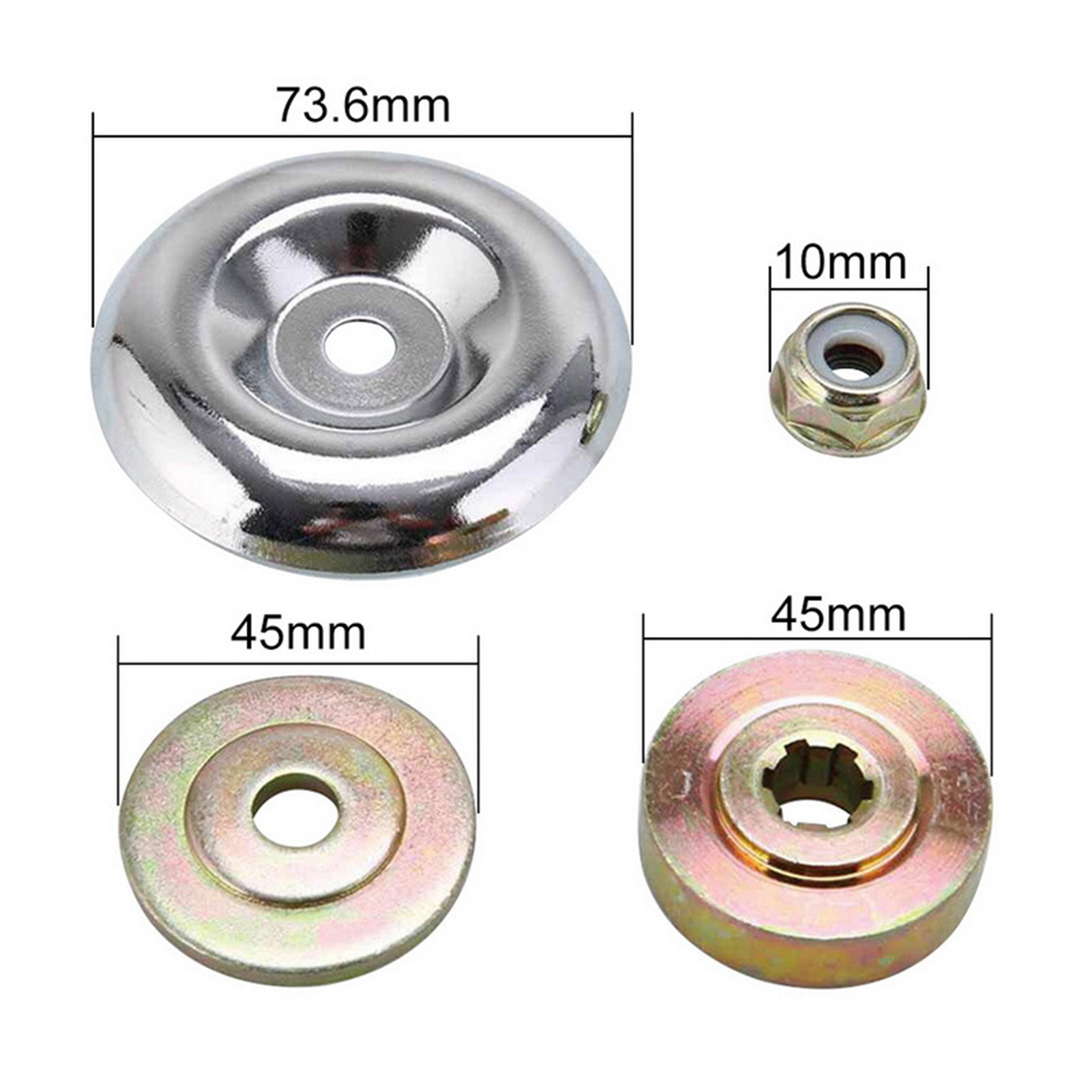 4Pcs/Set Easy Installation Stable Performance Universal Lawn Mower Parts Cutting Blade Accessories Nut Fixing Kit