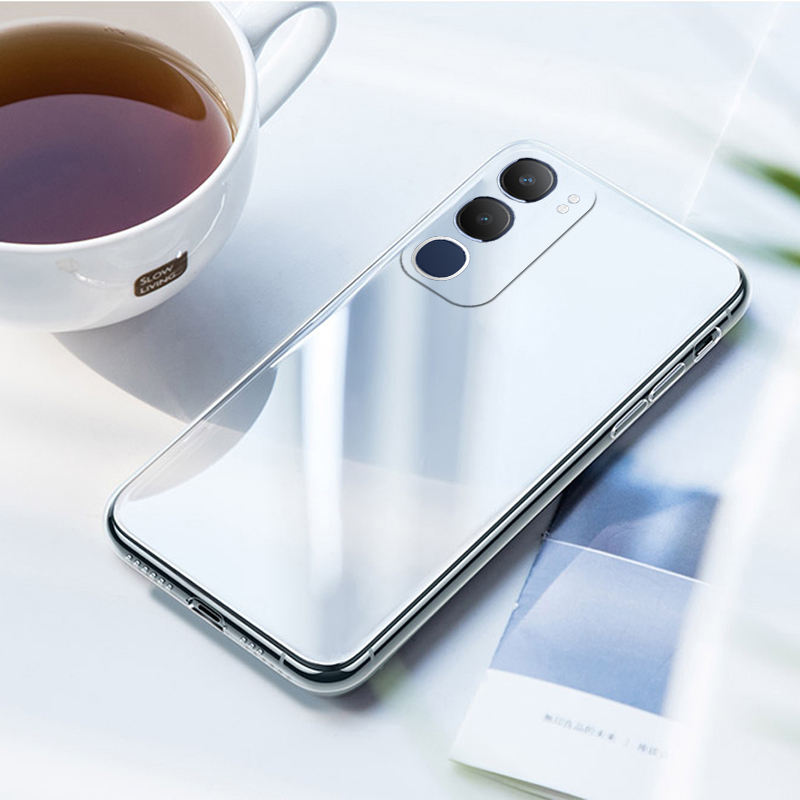 2 Pack Phone case Vivo Y19S Soft Transparent Full Protection Clear Back Cover Vivo Y19S Case. 