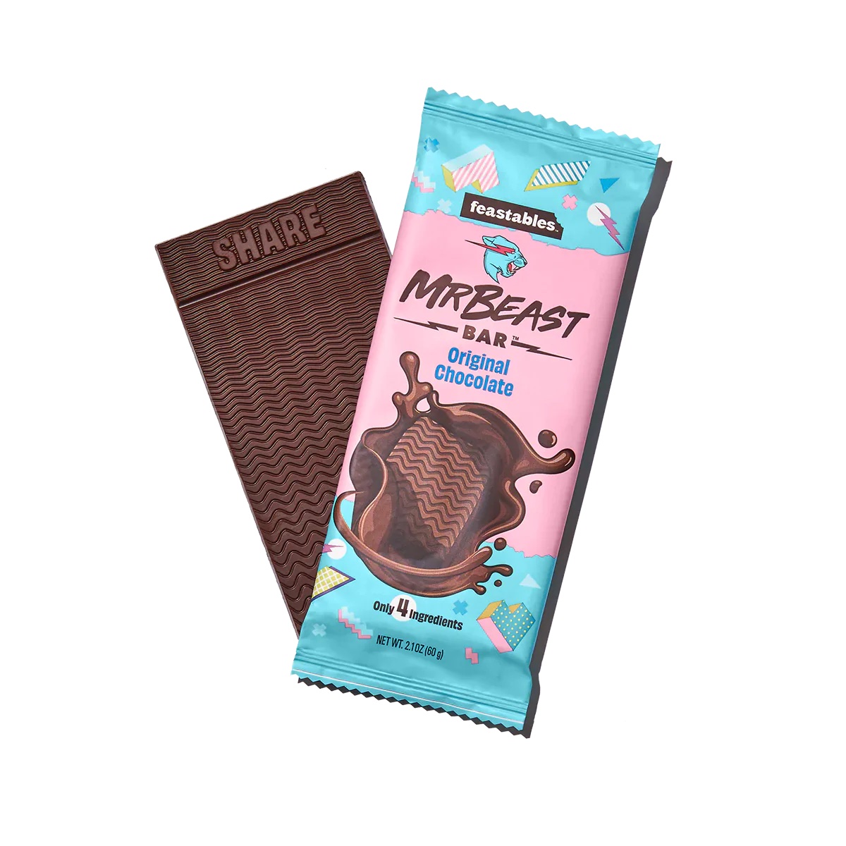 Mr Beast Feastables Chocolate Bar, 60g