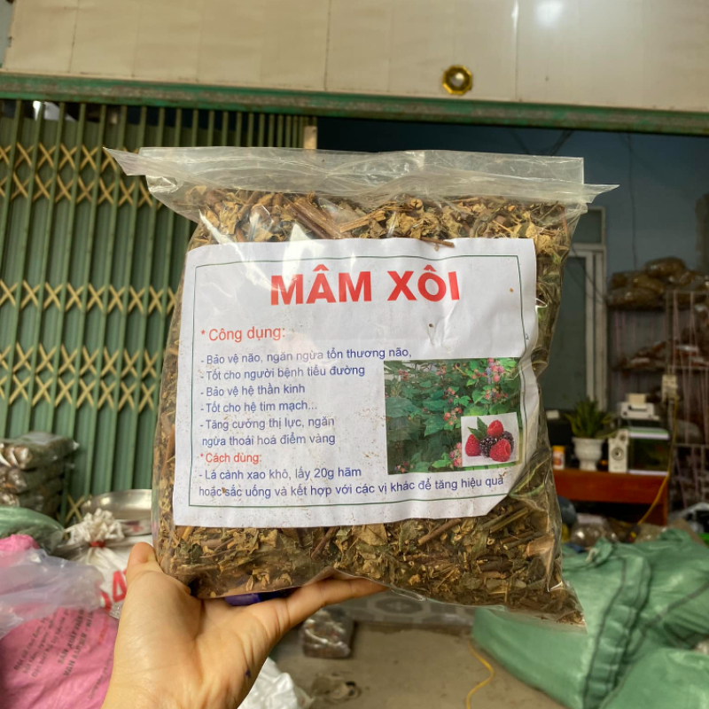 Lá mâm xôi khô rừng 1kg