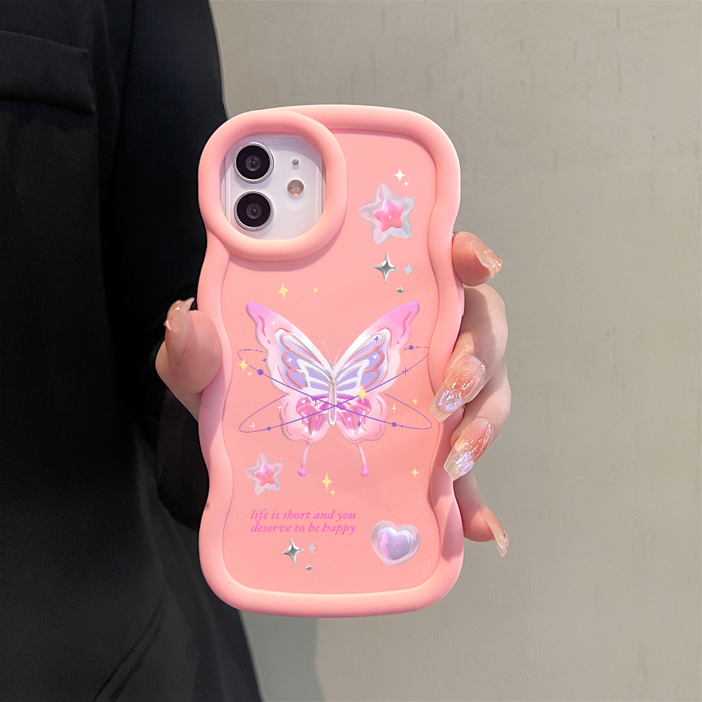 Hontinga%20for%20Redmi%2014C%20Back%20Cover%20Pink%20Butterfly%20Pattern%20Luxury%20Phone%20Cover%20Soft%20Silicone%20Macaron%20Wave%20Mobile%20Case%20-%20Image%209