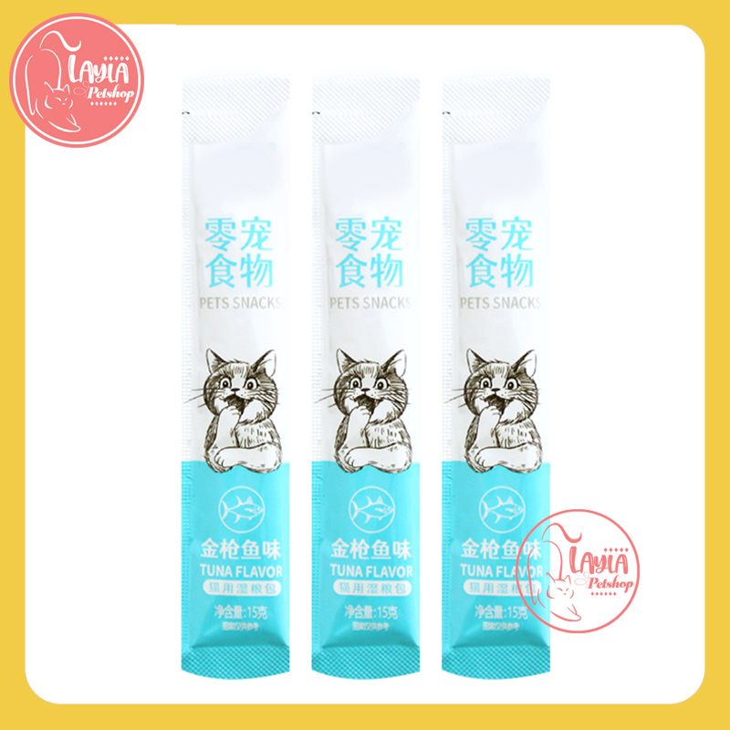 Combo 10 Thanh Súp thưởng cho mèo Pets Snacks