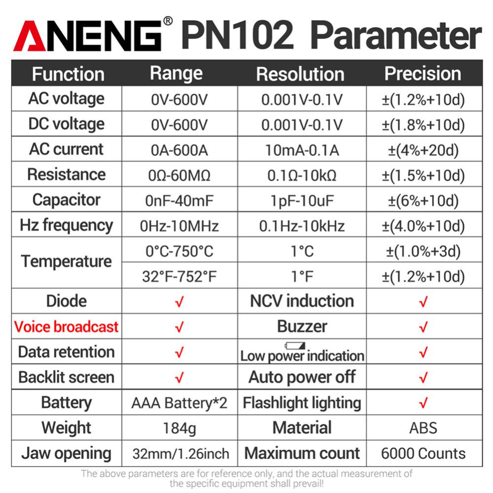 Ampe kế AC kẹp Meter 6000 đếm NCV vạn năng tự động điều chỉnh phạm vi OHM Volt Amp điện dung Temp Tester đa chức năng đèn nền dụng cụ điện