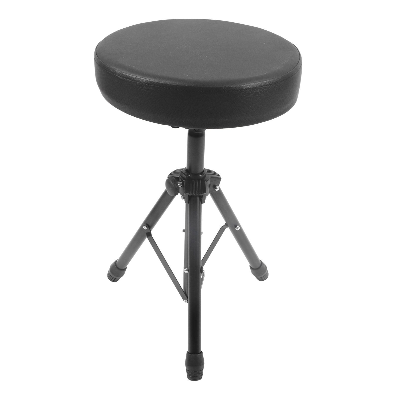 Rotatable Drumming Stool Non Slip Non Deform Durable Good Support Drum Throne Padded Collapsible with Stand for Percussion
