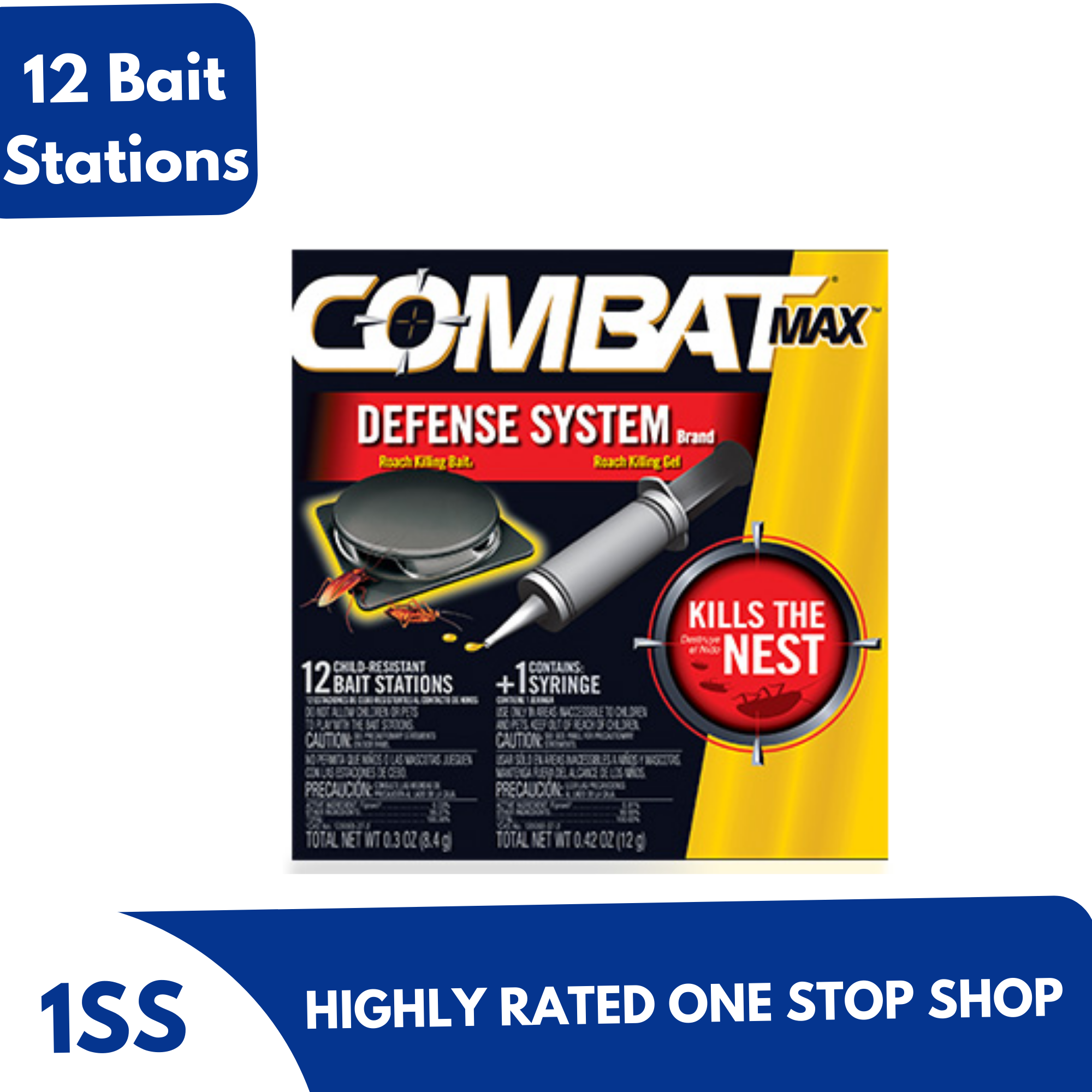 Combat Roach Killing Bait & Gel 12 Bait Stations Lazada PH