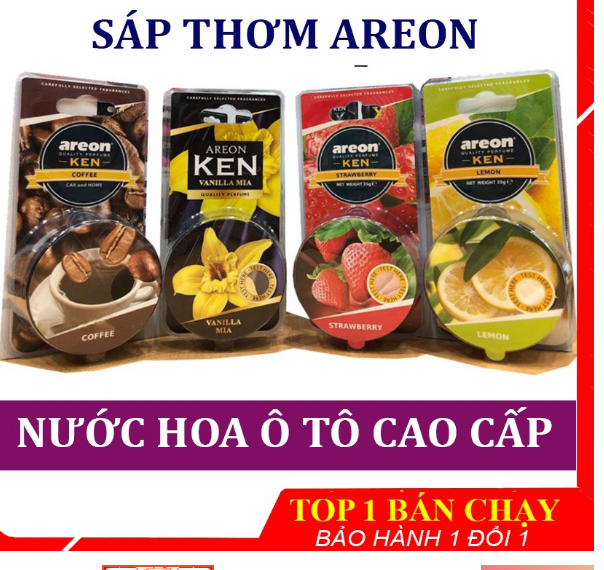 Sáp Thơm AREON Khử Mùi Xe Hơi Cao Cấp (nhiều mùi)