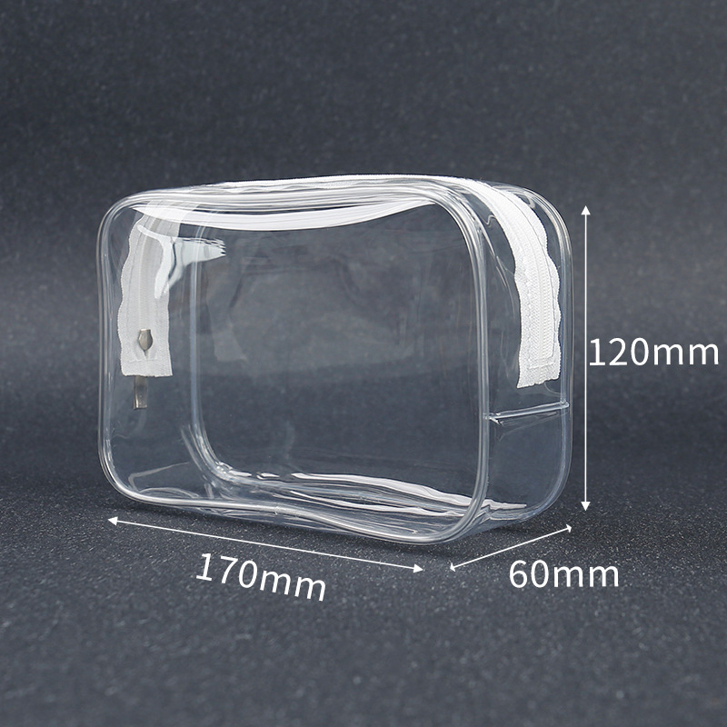 🔥HAPPY SHOP🔥 1 túi đựng đồ trang điểm trong suốt du lịch cho Nữ Túi đựng mỹ phẩm PVC trong suốt Túi trang điểm vệ sinh làm đẹp Túi đựng đồ giặt
