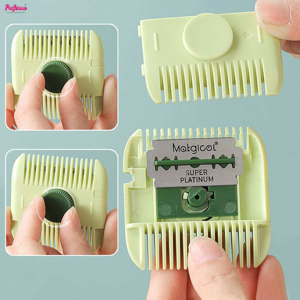 Preferme 2-In-1 Multi-Functional Hair Trimmer Comb Bangs Split Ends Cutter for Girls Professional Trimmer Haircutting Tools for Thin Hair.