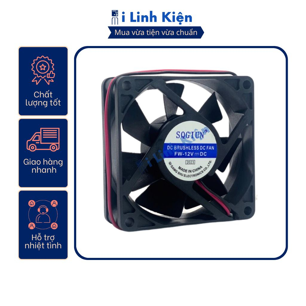 Quạt tản nhiệt 12V đầy đủ các kích thước