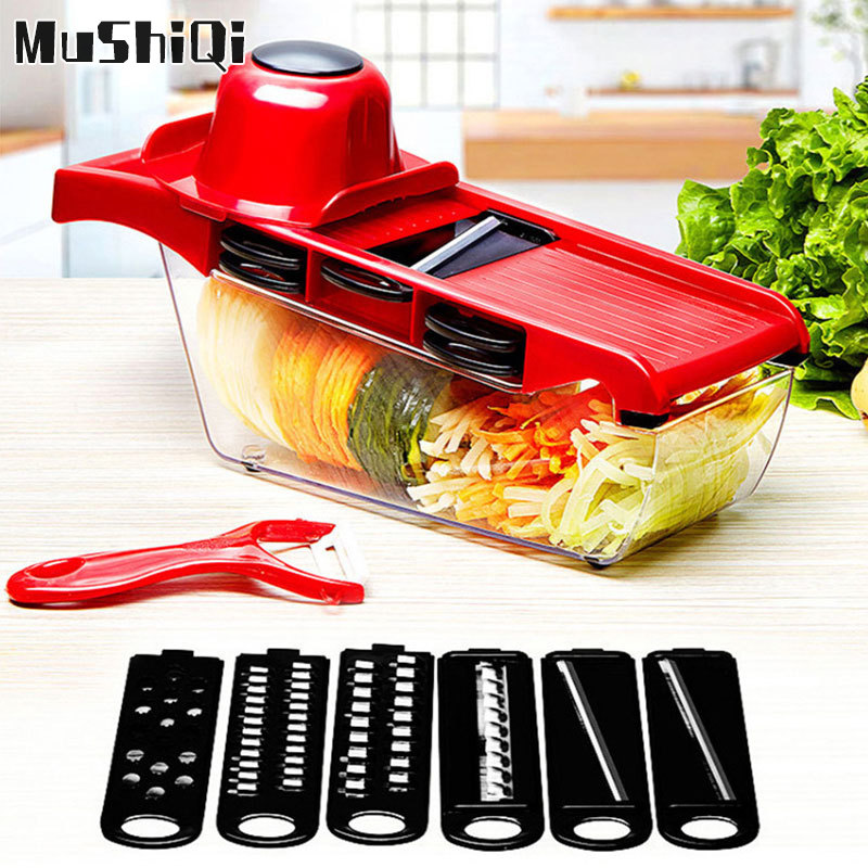 Multifunctional vegetable cutter, vegetable cutter artifact slicer, potato slice slicer, cucumber grater