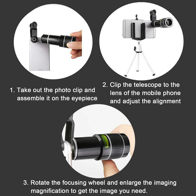 20x Teleobjektiv Für Smartphone - Clip-On Zoom Linse Mit Fokusring