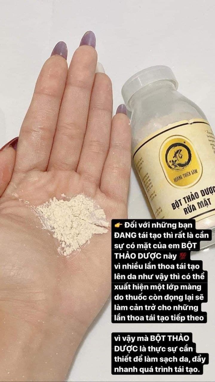 ( XẢ KHO ) Bột Thảo Dược Rửa Mặt Hoàng Thiên Sâm