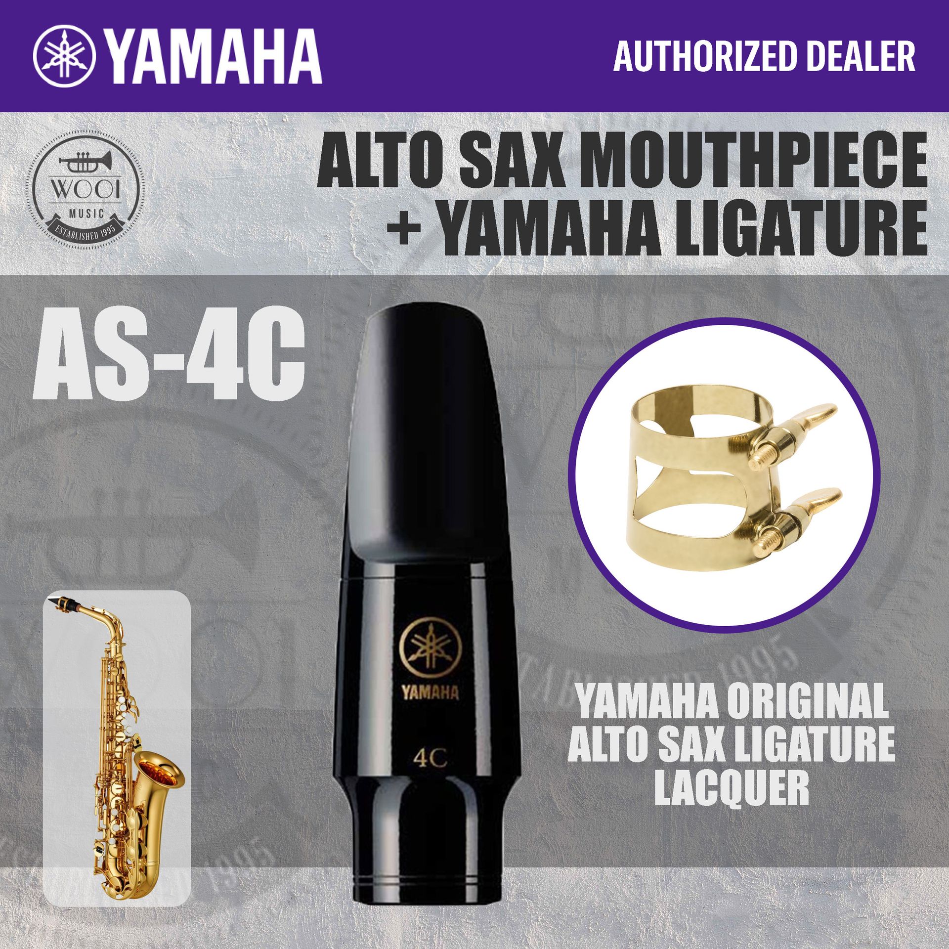 Yamaha AS4C Standard Series Alto Saxophone Mouthpiece AS4C Lazada