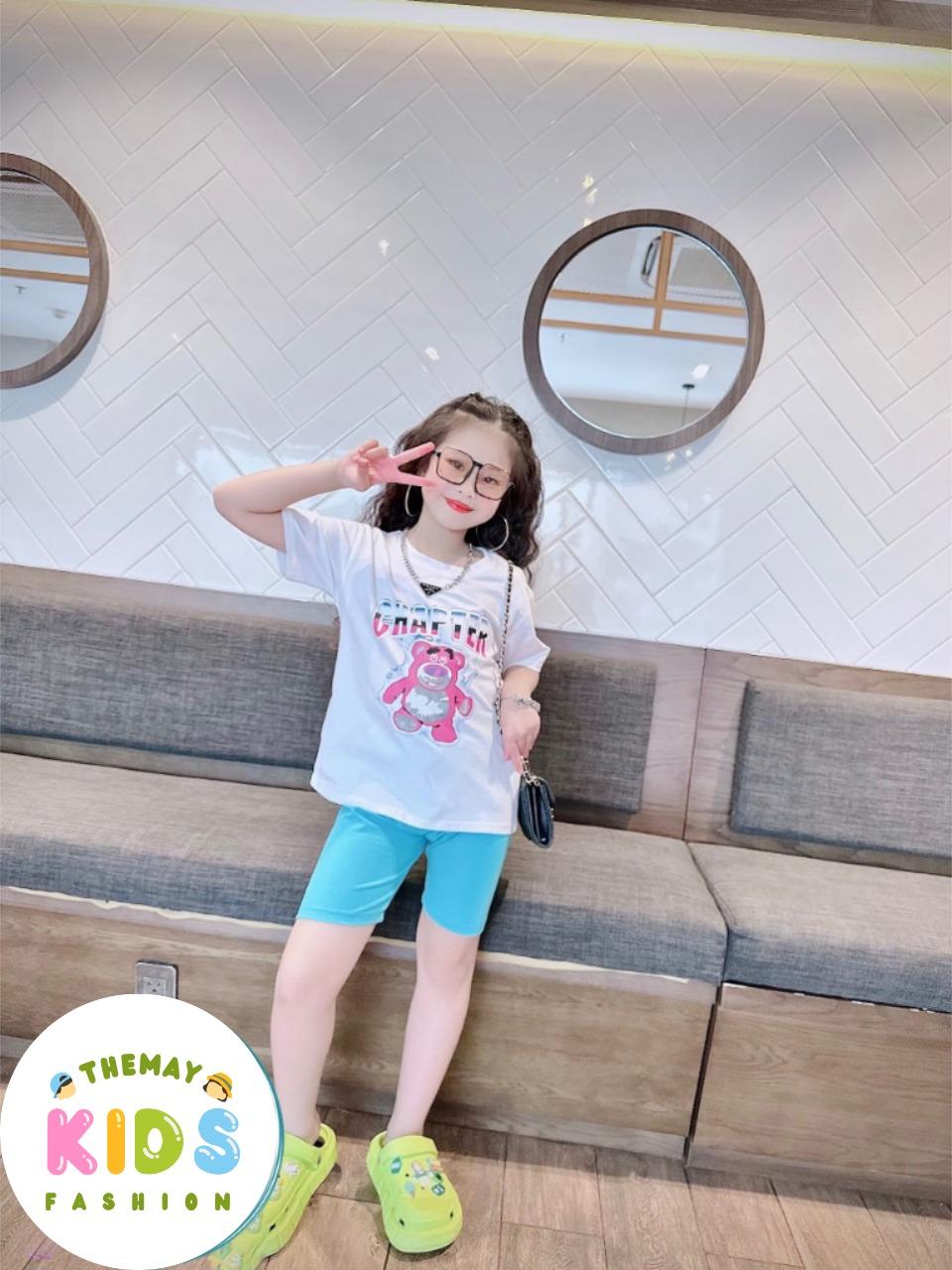 [8-40kg] Đồ bộ bé gái quần Lửng 3 Màu