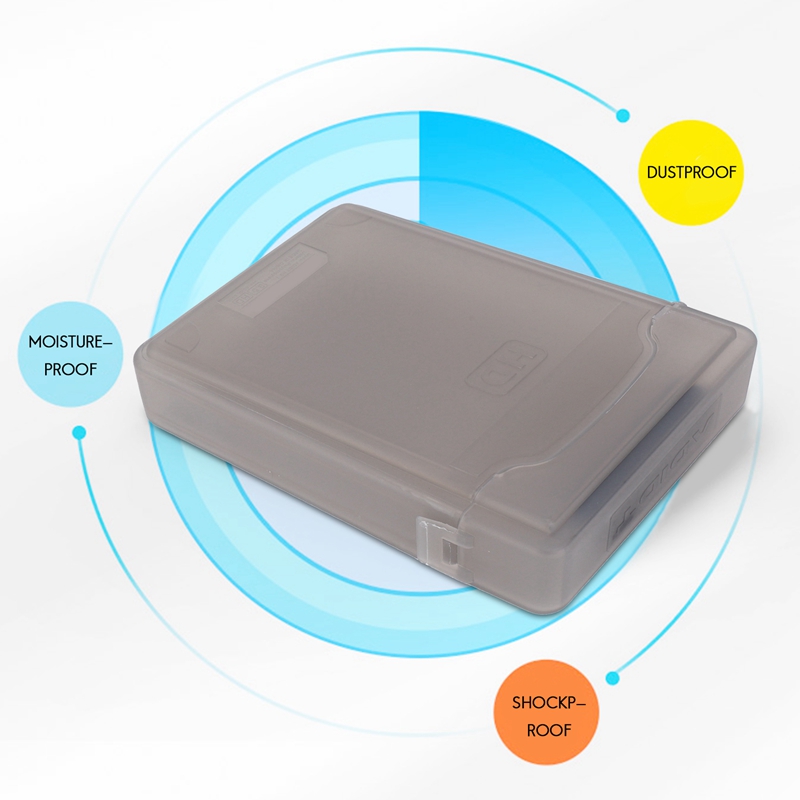 5pcs 3.5 inch IDE SATA HDD Hard Drive Disk Plastic Storage Box Case Enclosure