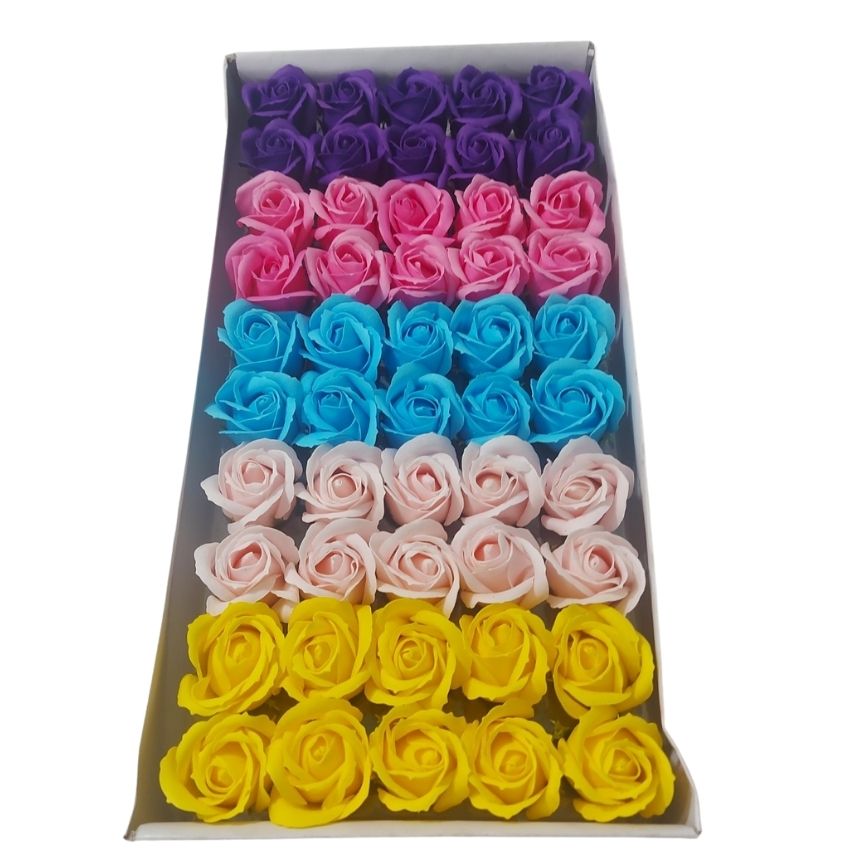 Kèm quà tặng 25k hộp hoa sáp thơm mix màu dona art hs36 hộp 50 bông hoa sáp thơm, hoa sáp vĩnh cữu, hoa sáp 3 lớp