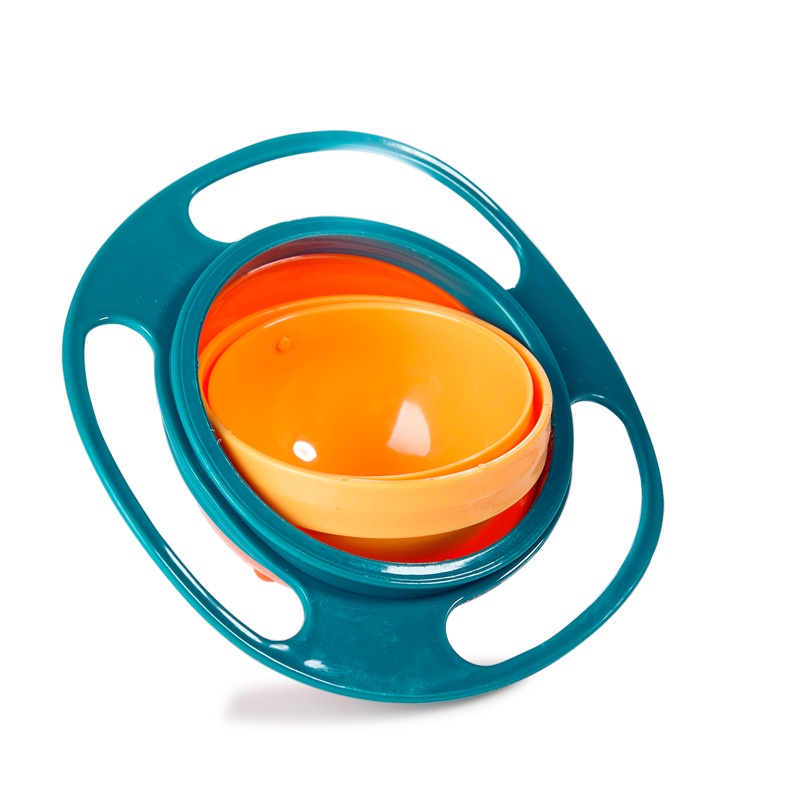 Kid Balance Bowl Baby Bowl Gyro Bowl Children Bowl 360 Degree Rotate Bowl