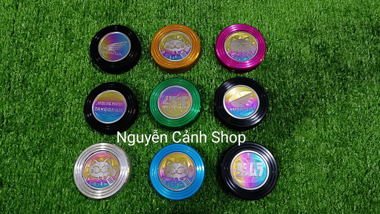 Nắp xăng kiểu nhôm CNC titan cho nhiều xe máy