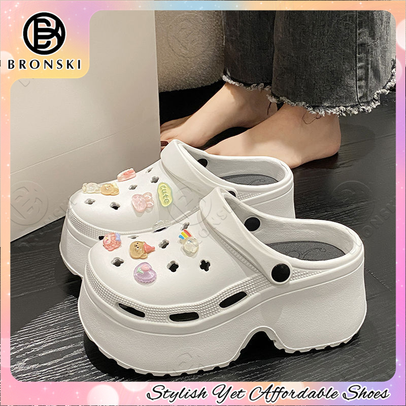 BRONSKI 9CM EVA Slope Heel Sandals For Women Comfortable Thick