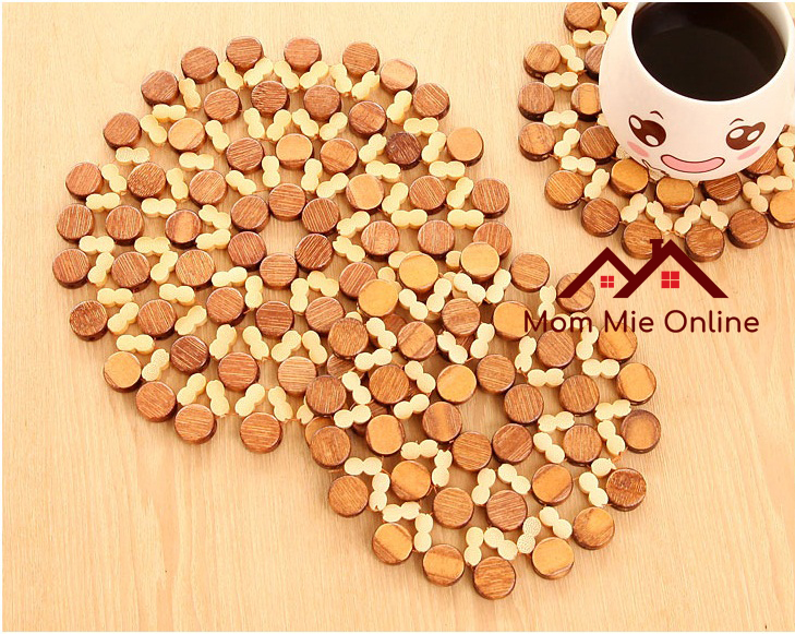 [HCM] Miếng lót nồi bằng gỗ cách nhiệt - I003