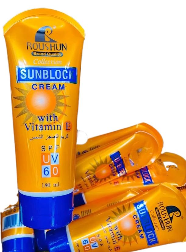 SPF%2060%20Roushun%20Sunblock%20Moisturizing%20RSC60%20Sunscreen%20Sun%20Lotion%20or%20Sun%20Cream%20with%20Vitamin%20E%20180%20ML%20-%20Image%202