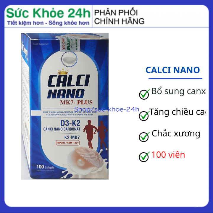 Viên uống CALCI NANO MK7 PLUS thumbnail
