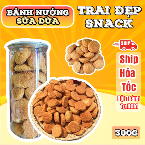 Bánh Nướng Sữa Dừa Trai Đẹp 300G