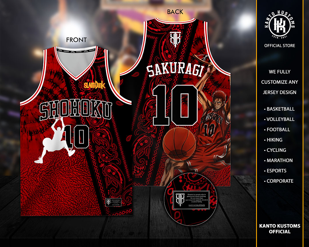 Kanto Kustoms x Slam Dunk Collection Basketball Jersey “Shohoku ...