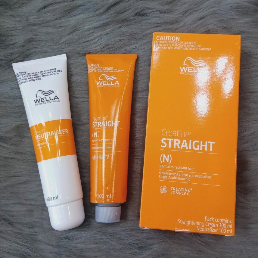 [HCM]Bộ Kem Duỗi Tóc Wella Creatine Straight 100ml X2 ( Mới)