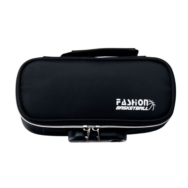 Large Capacity Oxford Pencil Bag for Case with Password Lock Zipper Pen Storage Pouch School Supply