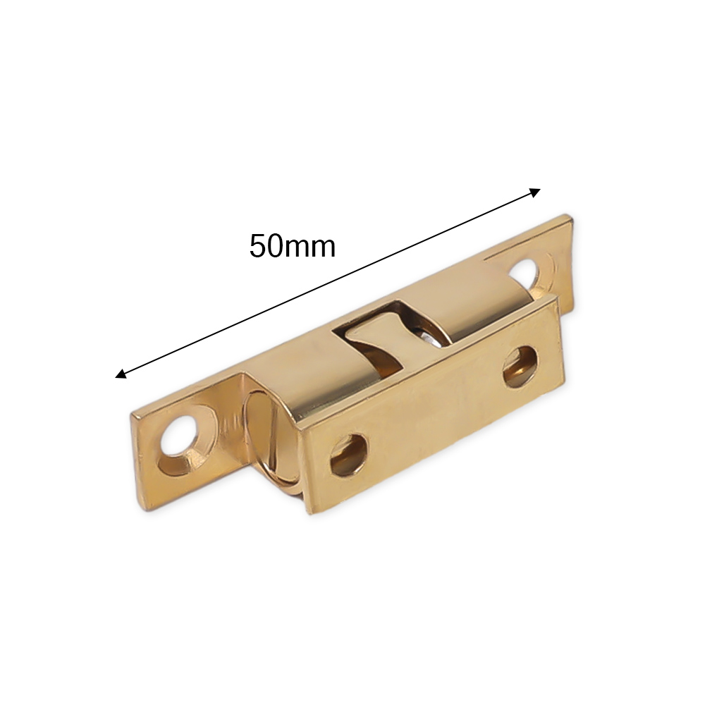 40/50/60mm Pure Copper Double Spring Steel Ball Catch Latch for Furniture Cupboard Cabinet Door Adjustable Closet Tension Latch