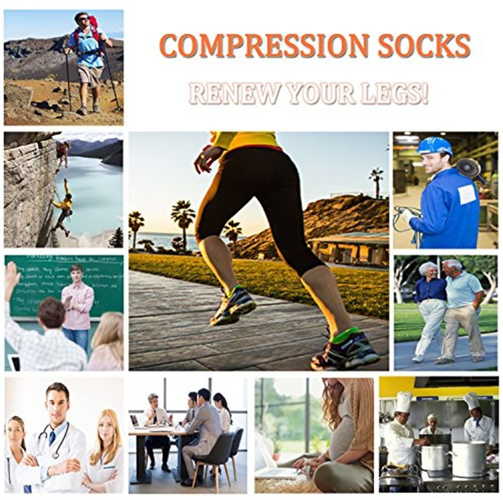 Wenefang%20Fashion%203/6/7%20Pairs%20Compression%20Socks%20Men%20Women%20Running%20Sports%20Socks%20Varicose%20Vein%20Edema%20Knee%20High%2030%20MmHg%20Leg%20Support%20Stretch%20Stocking%20-%20Image%204