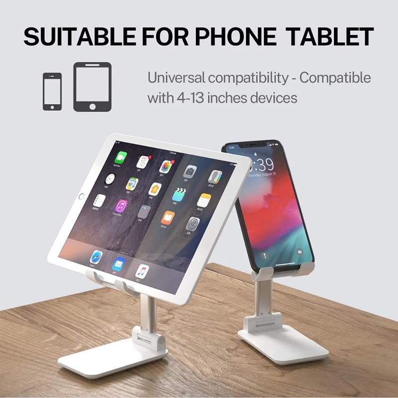 KIPRUN Universal Phone Stand Tablet Phone Holder Desktop Tablet Holder Table Cell Foldable Extend Support Desk Mobile Phone Holder Stand For Android iPhone iPad Adjustable