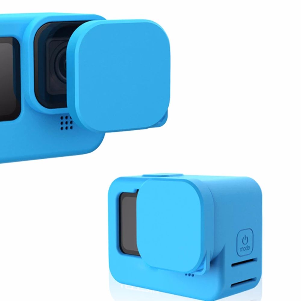 HSFJHSS Dustproof Shell Shockproof Rubber Silicone Housing Protective Case Protective Cover For gopro hero 9 Camera Lens Protect Cover Action Camera Shell Camera Case