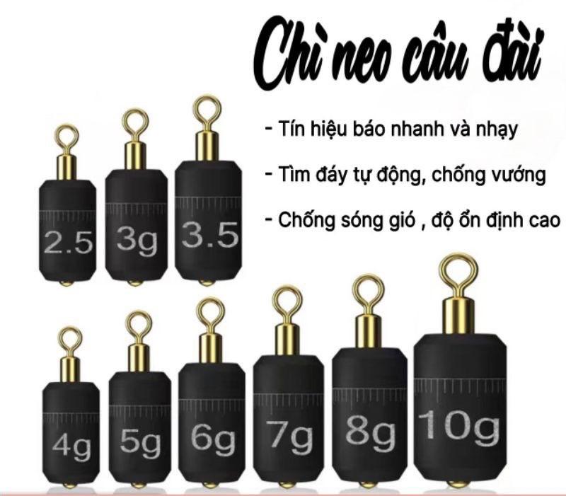 Chì Neo Câu Đài, Chì Chạy Đáy