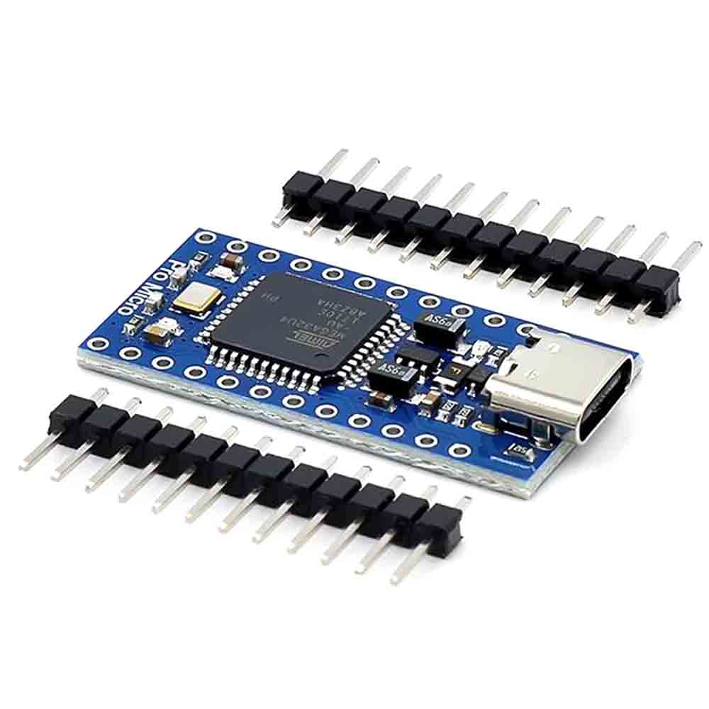 Mini/type-c/micro usb pro micro atmega32u4 5v/16mhz module with the bootloader for arduino with 2 row pin header for arduino