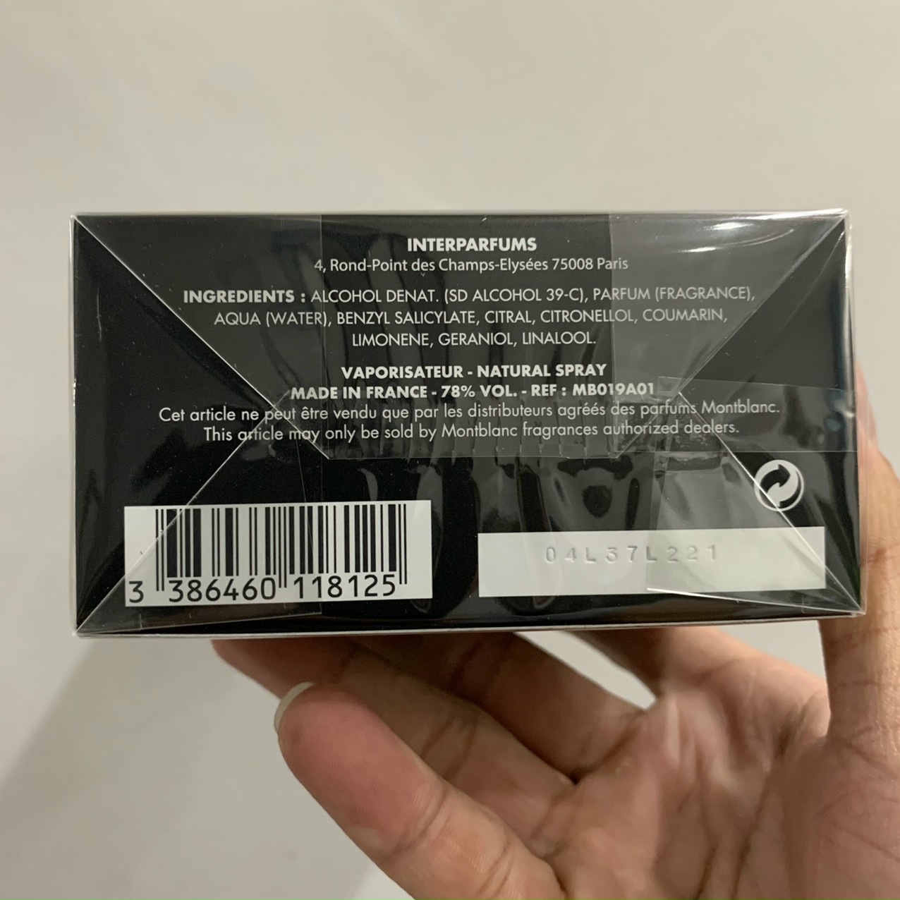 Nước hoa nam Mont Blanc Legend EDP 100ml full seal