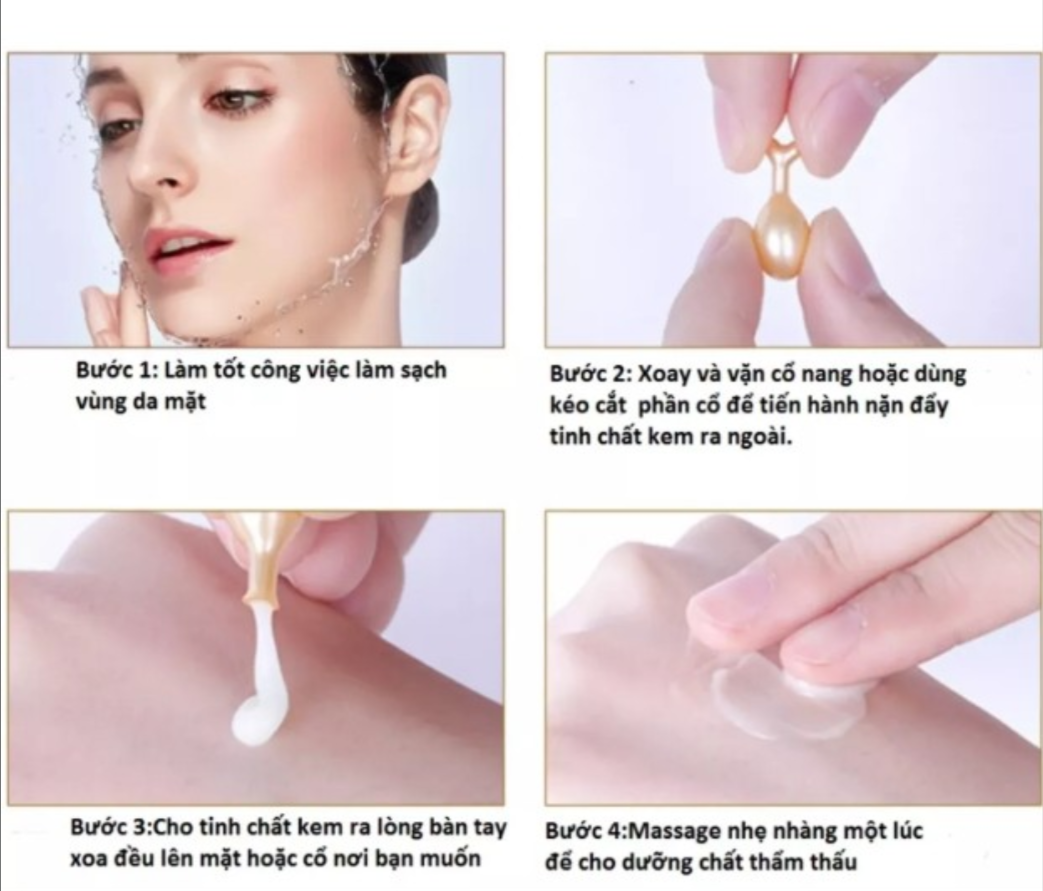 Tinh chất ngọc trai Veze dưỡng trắng da