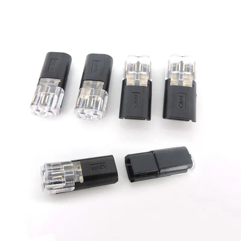 4pcs Fast Pluggable Wire Connector 2Pin Splice Electrical Cable Crimp Terminals For Wires Wiring LED Car Connectors 22-20AWG YB25VN