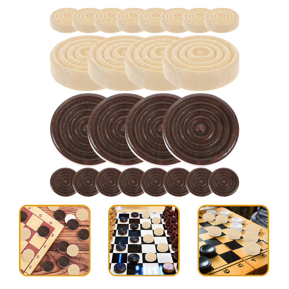 Set De 34 Pions Backgammon / Dames Rouge Et Blanc 34mm - Philos Avec Dés Et Cube