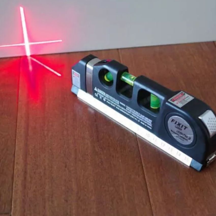 Thước đo góc tam giác,máy đo khoảng cách bằng laser cầm tay PRO 3 hồng ngoại 4 trong 1 Đa chức năng ni vô nằm đứng xiên 45 ° thước rút 2.5m thước ngắn 15cm, laser đo cân bằng ngang