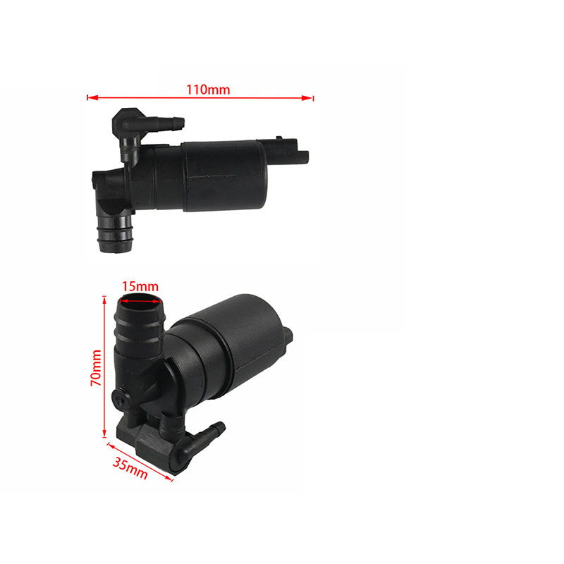 Front and rear windshield cleaning pump suitable for Citroen, Peugeot