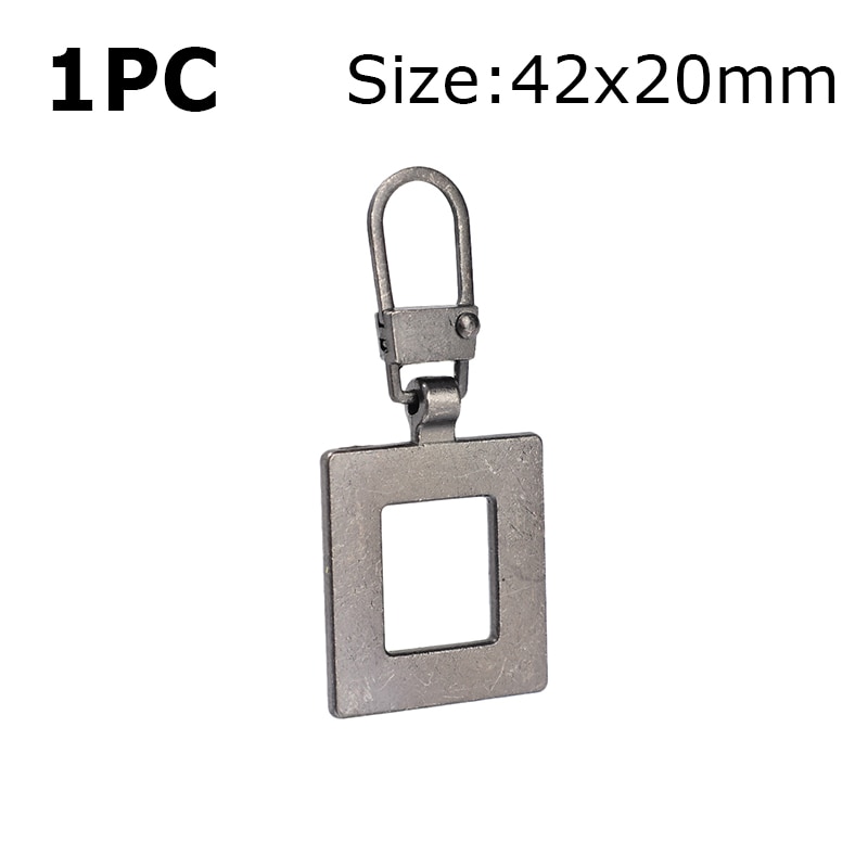 5pcs Detachable Zipper Puller Universal Replacement Metal Zipper Head Repair Kits Luggage Purses Handbags Clothes Zipper Slider