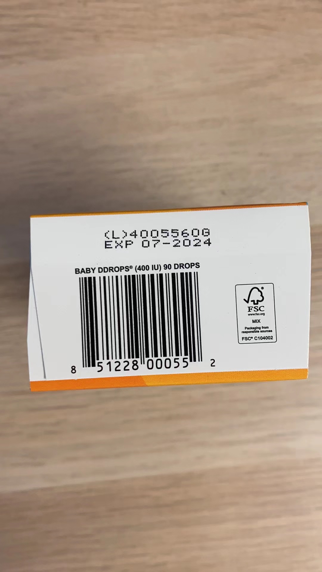 Baby Ddrops Vitamin D3 400IU Cho Bé ( 90 giọt)