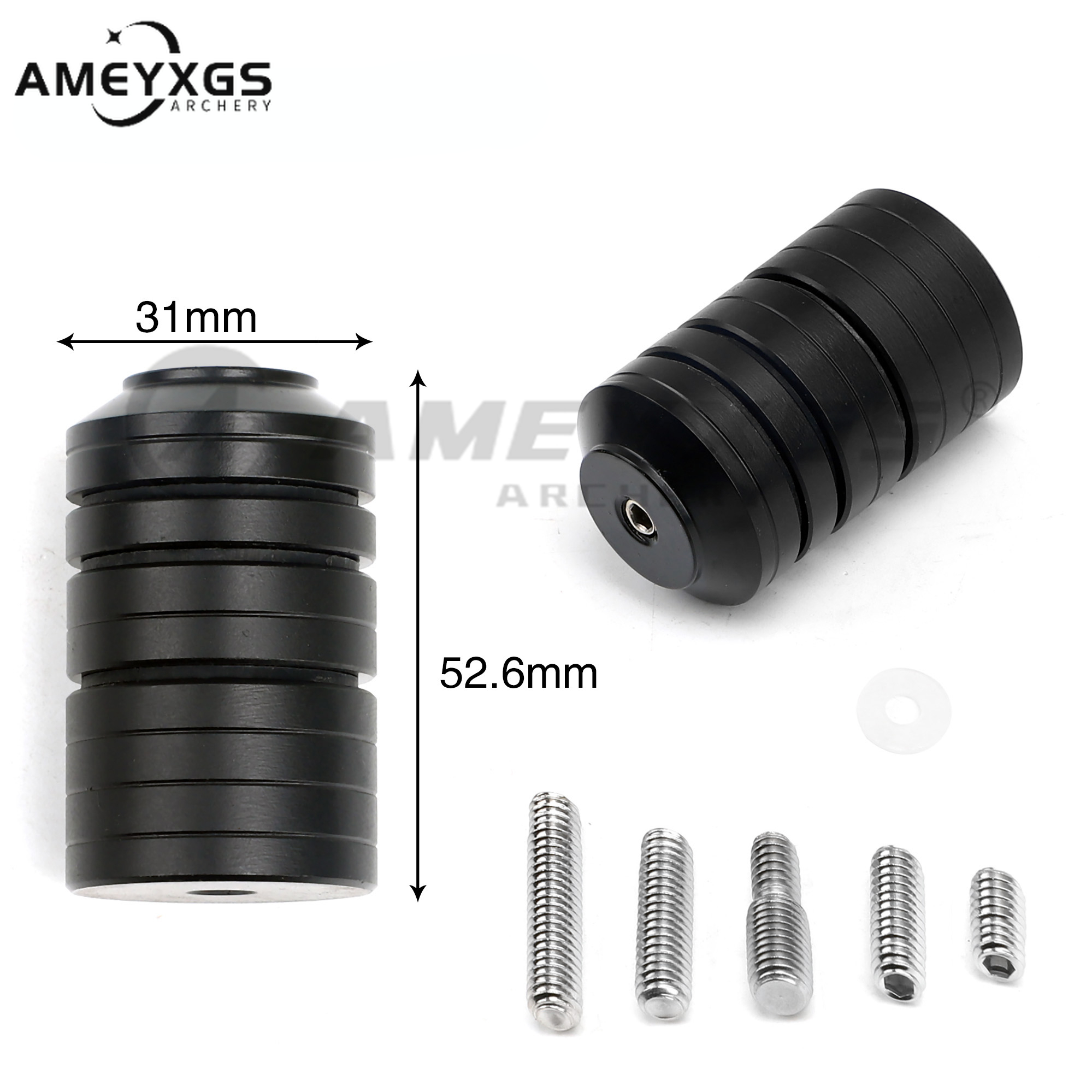 AMEYXGS Counterweight Block Bow Stabilizer Balance Bar Bow Riser Weight Set