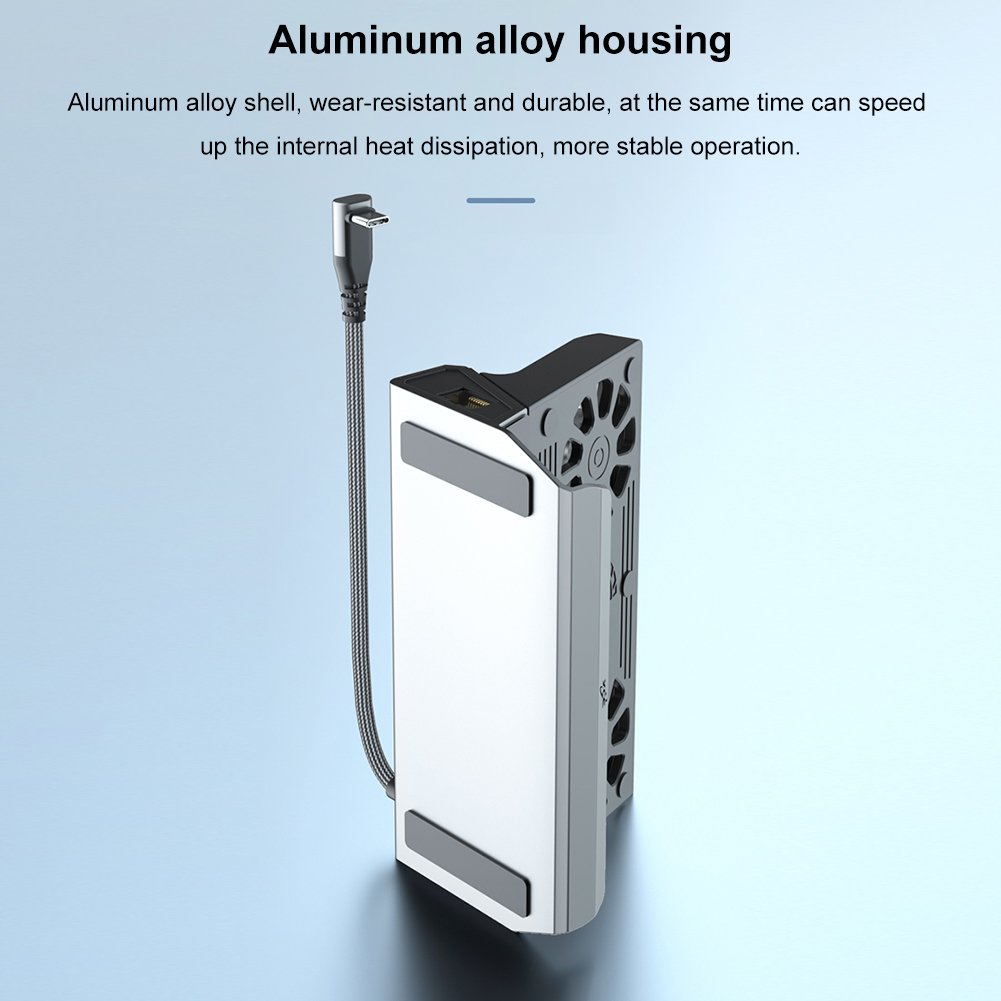 For ROG Ally Game Dock Console Hub 4K 60Hz USB C Docking Station Gigabit Ethernet 1000Mbps Dock Stand Type C USB 3.0 2.0 PD 100W.