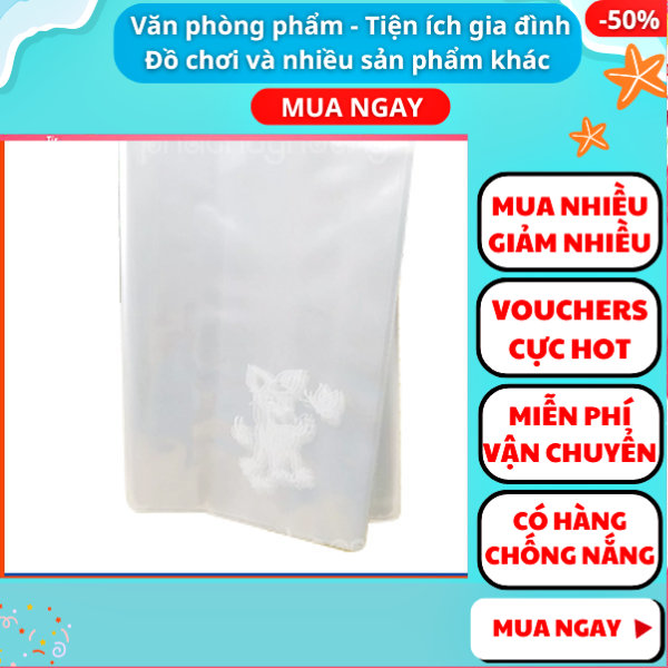 Combo 10 - 20 - 50 bao kính bao tập học sinh giá rẻ ,bao tập vở ,bao tập giấy ,bao tập học sinh , đồ dùng học tập,Aplusmart