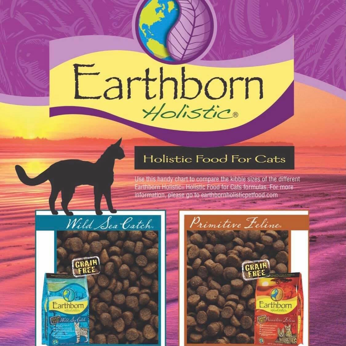 [Bao 2kg nguyên seal] Thức ăn mèo EARTHBORN từ Mỹ (Grain free)