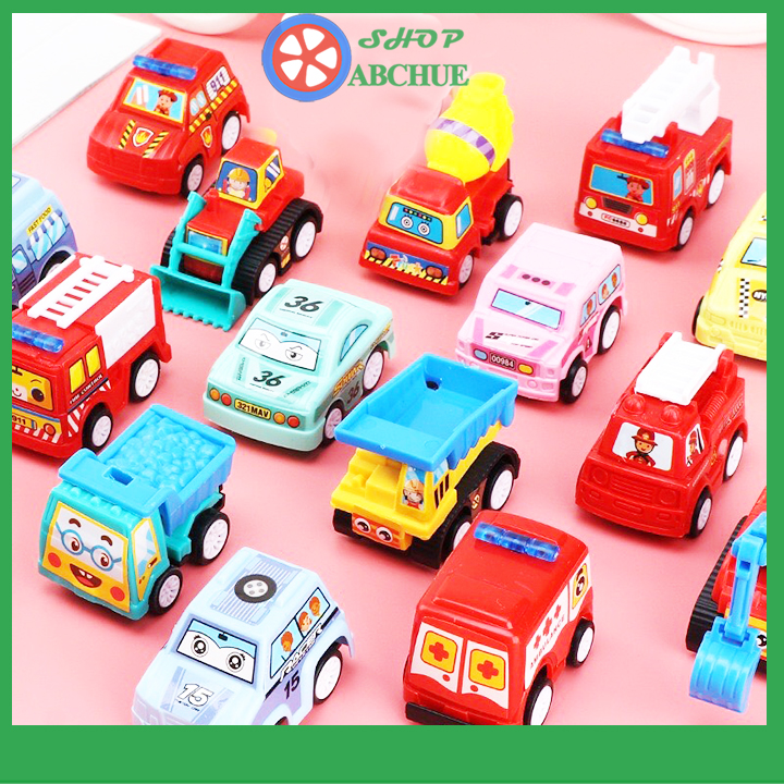 Đồ chơi trẻ em ,đồ chơi ô tô mini chạy đà set 6 món